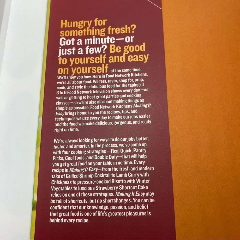 FOOD Network Kitchens Making It Easy Cookbook